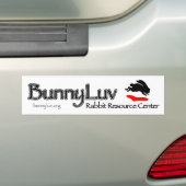 BunnyLuvのバンパーステッカー バンパーステッカー (車上)