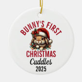 Bunny's First Christmas 2025 セラミックオーナメント (正面)