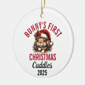 Bunny's First Christmas 2025 セラミックオーナメント (左)