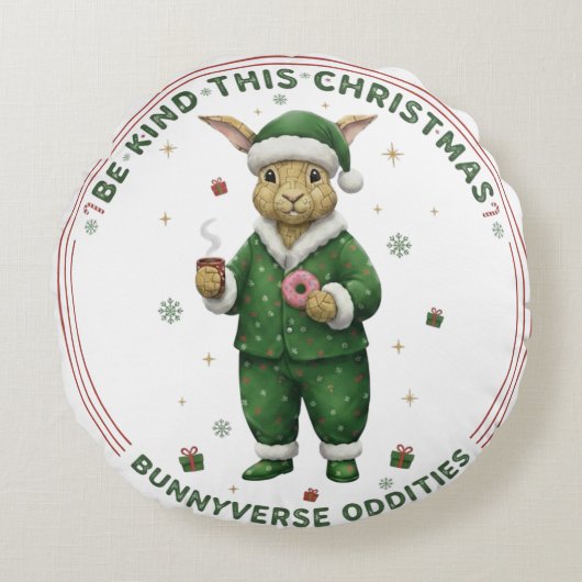 Bunnyverse christmas ラウンドクッション (正面)