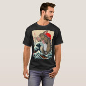 Bunnyzilla Art日本の Shirt Bunnyおもしろい Gift Tee Tシャツ (正面フル)