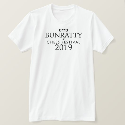Bunrattyのチェスのフェスティバル2019年 Tシャツ (デザイン正面)