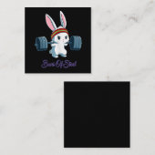 Buns Of Slネスラビットバニーラバージムトレーニング スクエア名刺 (正面/裏面)