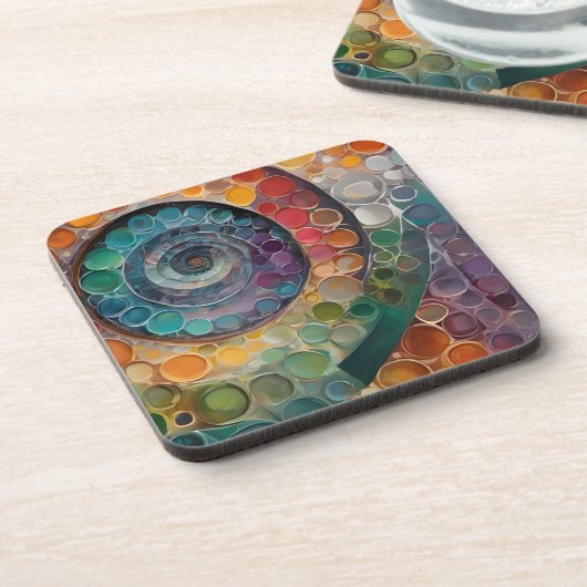 bunt und modern, Dekokissen コースター (左側)