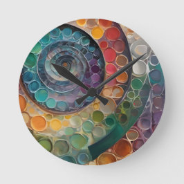 bunt und modern, Dekokissen ラウンド壁時計