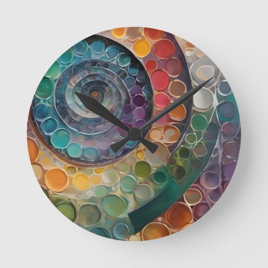 bunt und modern, Dekokissen ラウンド壁時計 (正面)