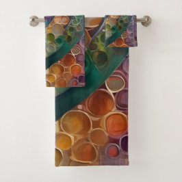 bunt und modern, ein schönes Handtuchset バスタオルセット