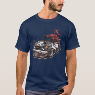 Bunta Fujiwara JDM Pirate Edition Race Kei Car ret Tシャツ
