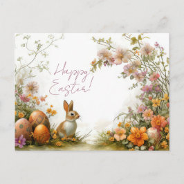 Bunte Aquarell Oster Postkarte mit Ostereiern ポストカード