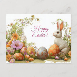 Bunte Aquarell Oster Postkarte mit Ostereiern ポストカード