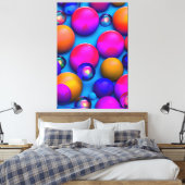 Bunte Blasen キャンバスプリント (インサイチュ (寝室))