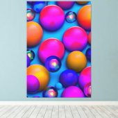 Bunte Blasen キャンバスプリント (インサイチュ (ウッドフロア))