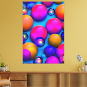 Bunte Blasen キャンバスプリント (インサイチュ (リビング))