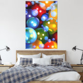Bunte Blasen キャンバスプリント (インサイチュ (寝室))