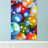 Bunte Blasen キャンバスプリント (インサイチュ (ウッドフロア))