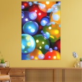 Bunte Blasen キャンバスプリント (インサイチュ (リビング))