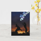 Bunte Doggenkarte カード (黄色い花)