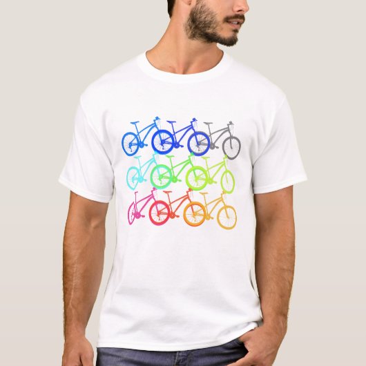 Bunte Fahrräder Fahrrad Geschenk Tシャツ (正面)