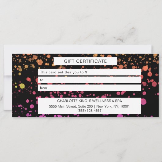 BUNTE KLECKSE BUSINESS CERTIFICATE (裏面)