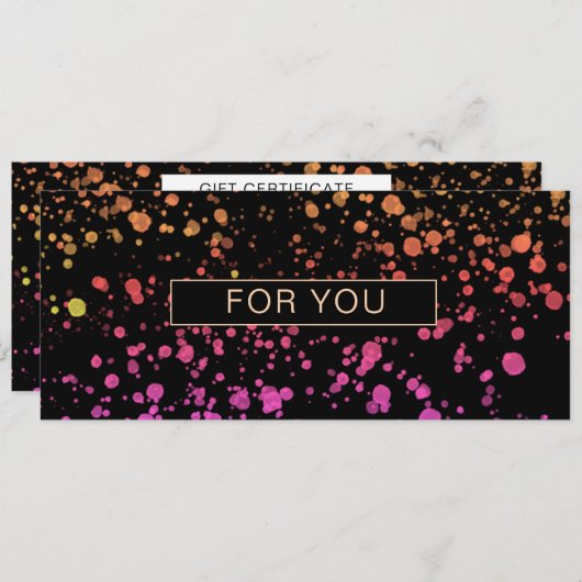 BUNTE KLECKSE BUSINESS CERTIFICATE (正面/裏面)