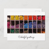 bunte Künstlerfarben im Fach ポストカード (正面/裏面)