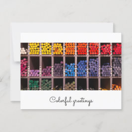 bunte Künstlerfarben im Fach ポストカード