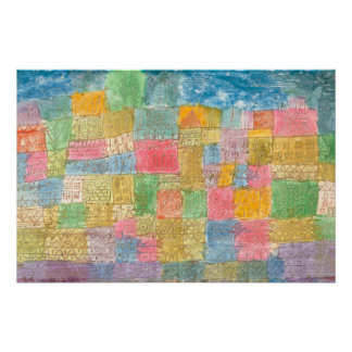 Bunte Landschaft - Paul Klee ポスター
