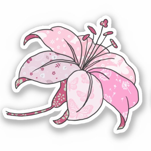 bunte Lilie  シール (正面)