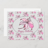 bunte Lilie Postkarte ポストカード (正面/裏面)