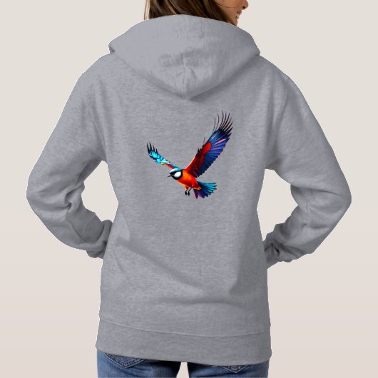 Bunte Möwe im Flug パーカ (裏面)