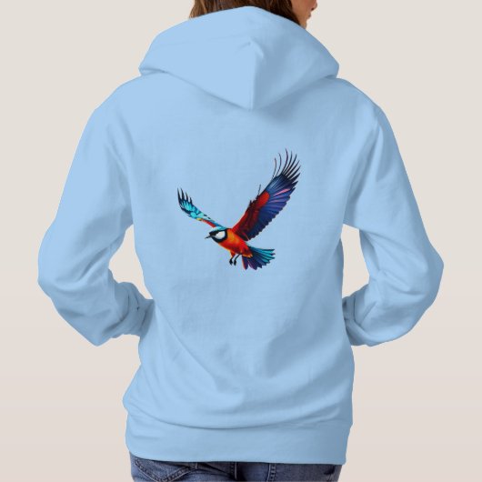 Bunte Möwe im Flug パーカ (裏面)