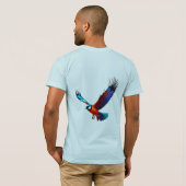 Bunte Möwe im Flug Tシャツ (裏面フル)