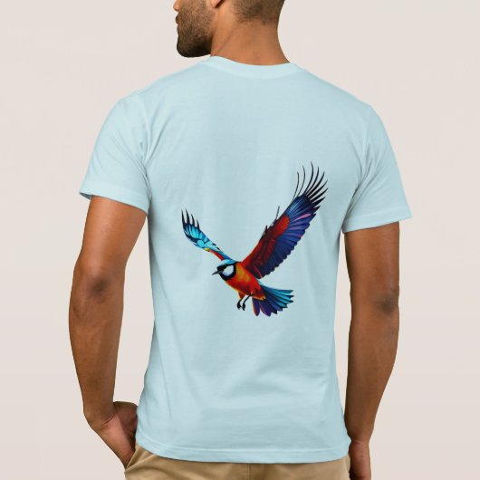 Bunte Möwe im Flug Tシャツ (裏面)