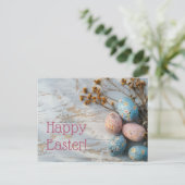 Bunte Oster Postkarte mit Ostereiern ポストカード (スタンド正面)