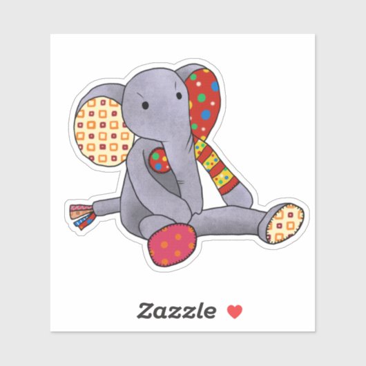 Bunte Plüschtiere Aufkleber シール (シート)