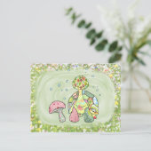 bunte Schildkröte Postkarte ポストカード (スタンド正面)