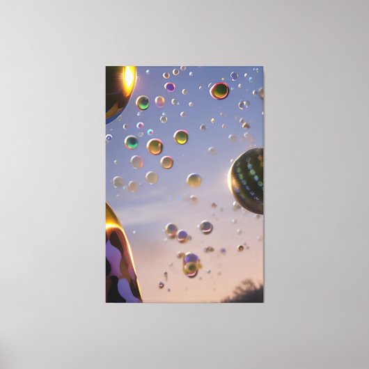 Bunte Seifenblasen キャンバスプリント (正面)