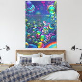 Bunte Seifenblasen キャンバスプリント (インサイチュ (寝室))
