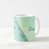 bunte Wasserschildkröte personalisiert コーヒーマグカップ (正面右)