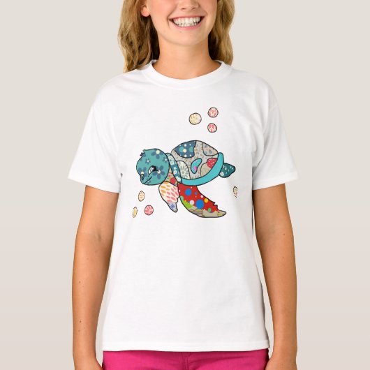 bunte Wasserschildkröte Tシャツ (正面)