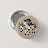 bunte Zebras 缶バッジ (正面&裏面)