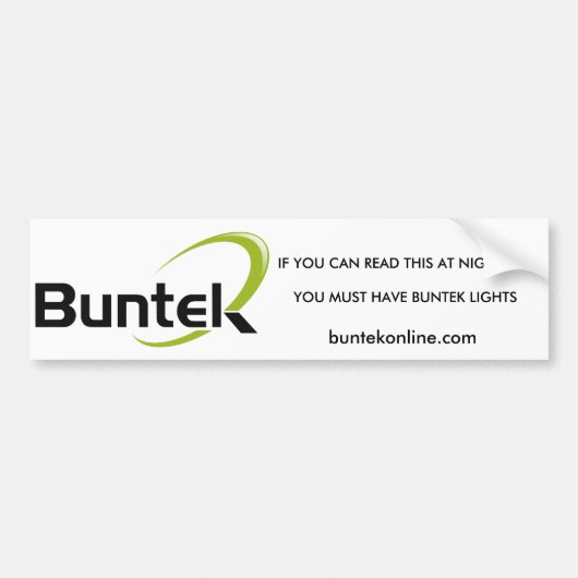Buntekのバンパーステッカー バンパーステッカー (正面)