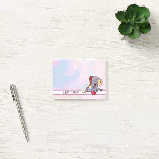 bunter Elefant Post-it Klebezettel ポストイット (オフィス)