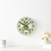 Bunter Frosch Runde Wanduhr ラウンド壁時計 (ホーム)