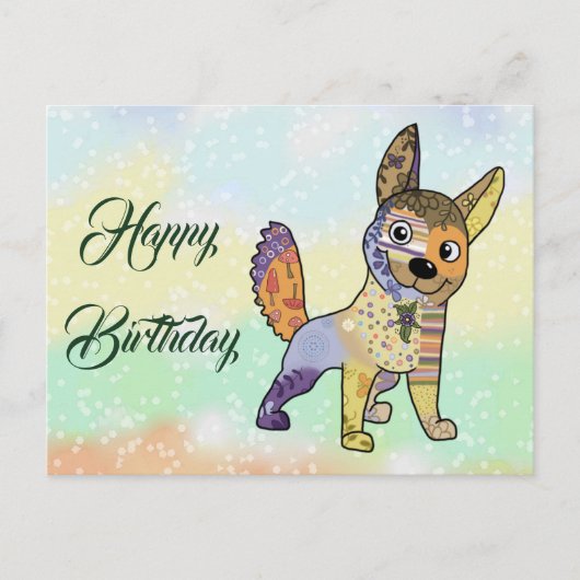 Bunter Hund Postkarte ポストカード (正面)