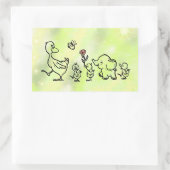 bunter Lauf  長方形シール (バッグ)