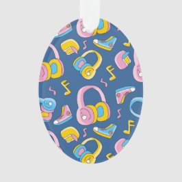 Bunter Musikmix in rosa, blau, gelb オーナメント