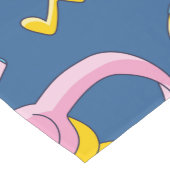 Bunter Musikmix in rosa, blau, gelb ショートテーブルランナー (コーナー)