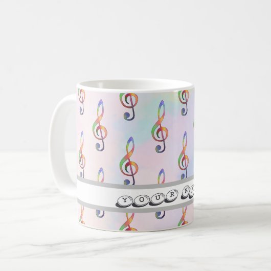 bunter Notenschlüssel   コーヒーマグカップ (正面左)
