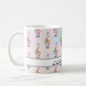bunter Notenschlüssel   コーヒーマグカップ (左)